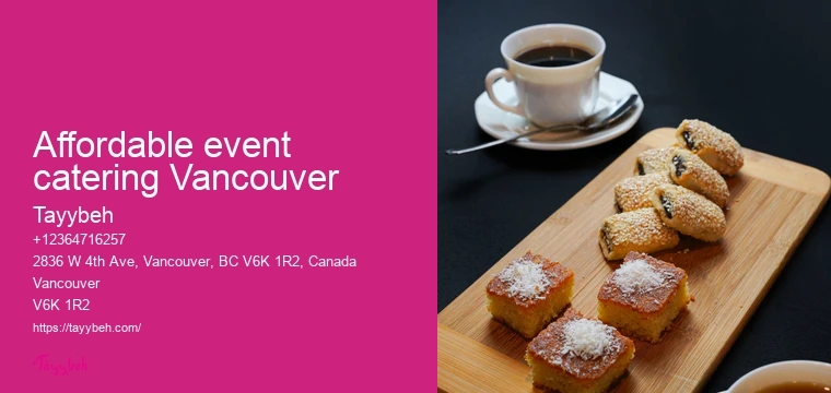 Vancouver Lunch and Dinner Catering