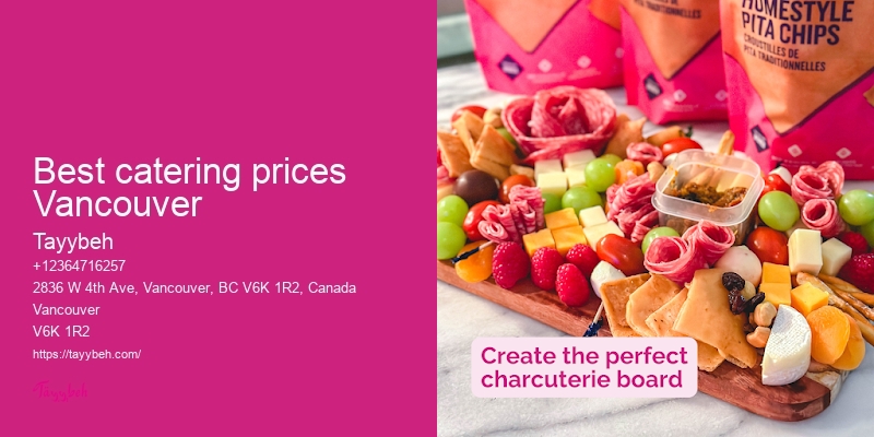 On-site catering services Vancouver