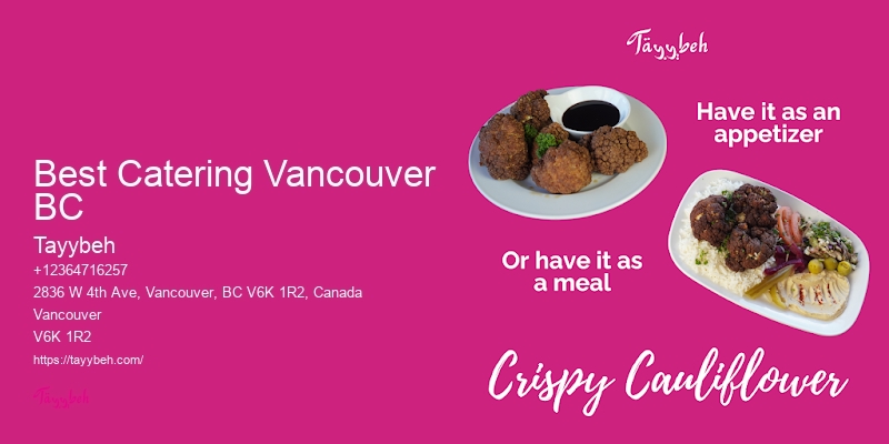 Catering for weekend events Vancouver