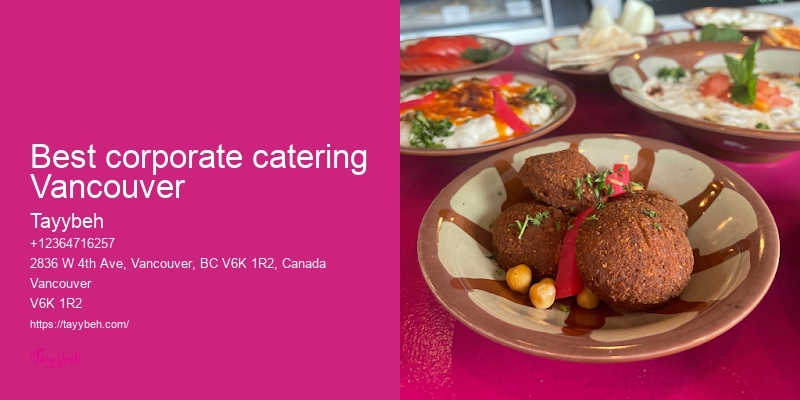 Healthy Syrian Catering Vancouver
