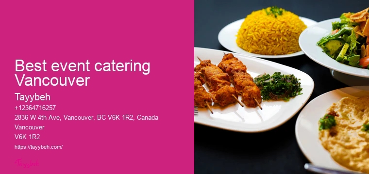 Vancouver catering services for large events