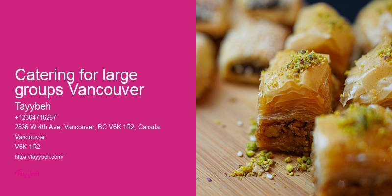 Syrian catering options Vancouver