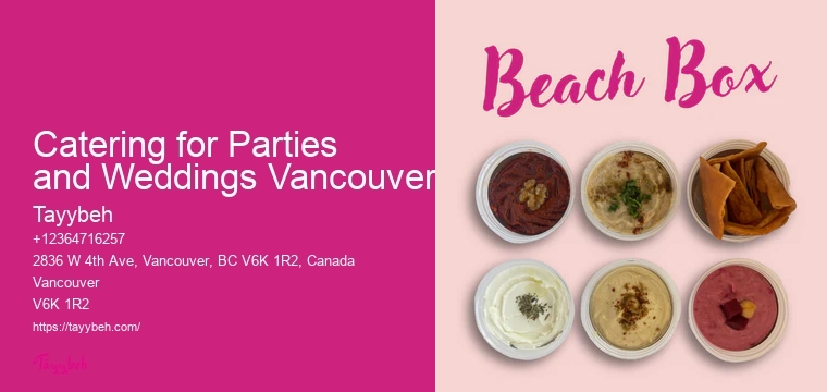 Syrian Food for Special Events Vancouver