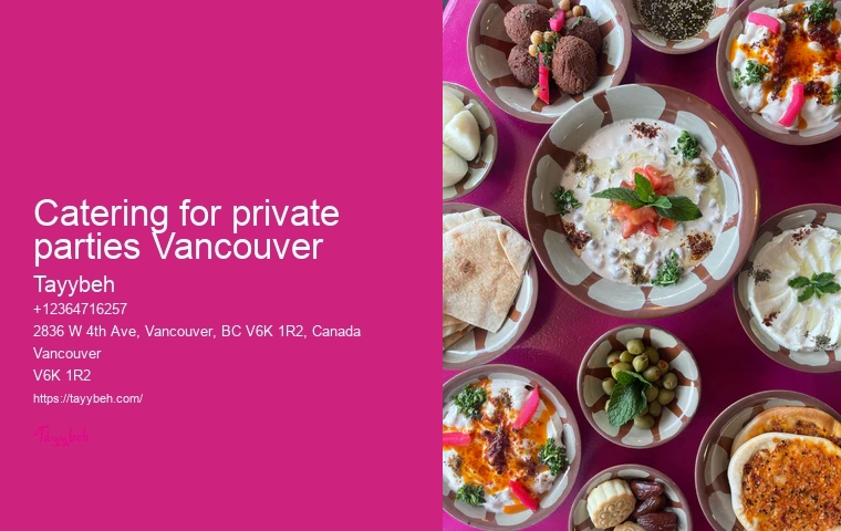 Vancouver catering for business events