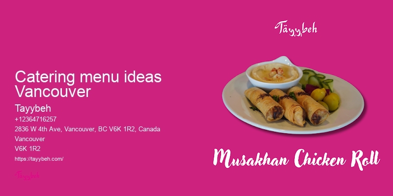 Vancouver halal event catering