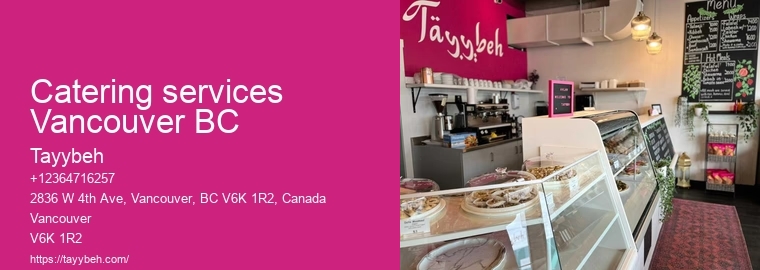 Vancouver catering for large-scale events