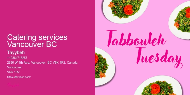 Top catering companies Vancouver