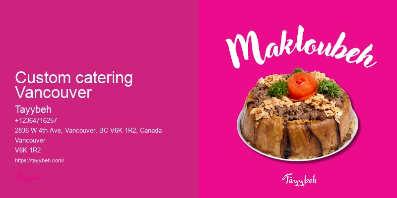 Catering services Vancouver BC