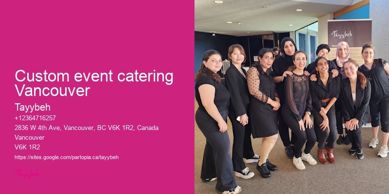 Custom event catering Vancouver
