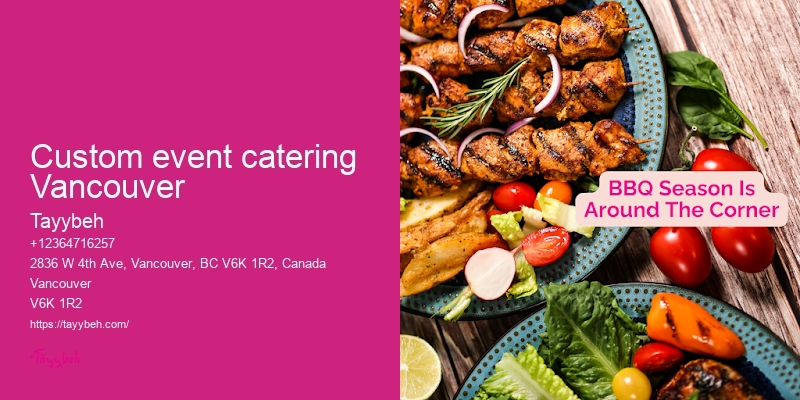 Vancouver fine dining catering