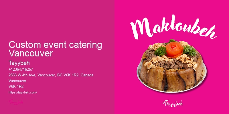Top Syrian Caterers Vancouver
