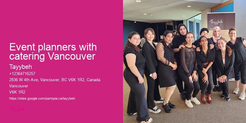 Event planners with catering Vancouver
