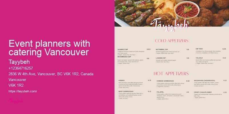 Vancouver catering for small events