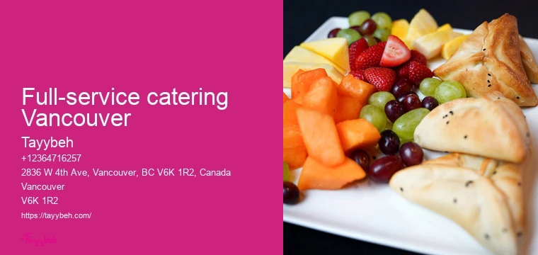 Vancouver catering for family celebrations