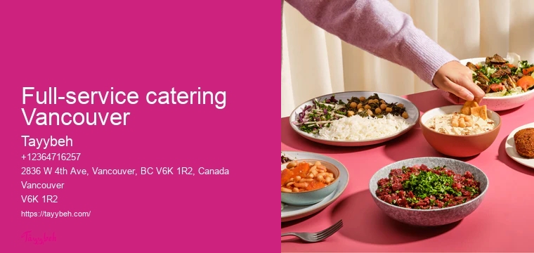 Syrian Food for Office Lunches Vancouver