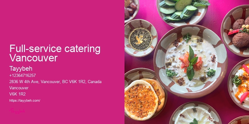 Syrian Cuisine Catering Services Vancouver