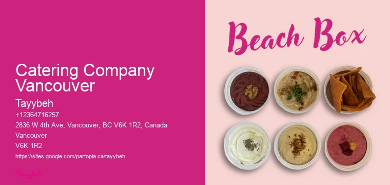 Catering for weekend events Vancouver