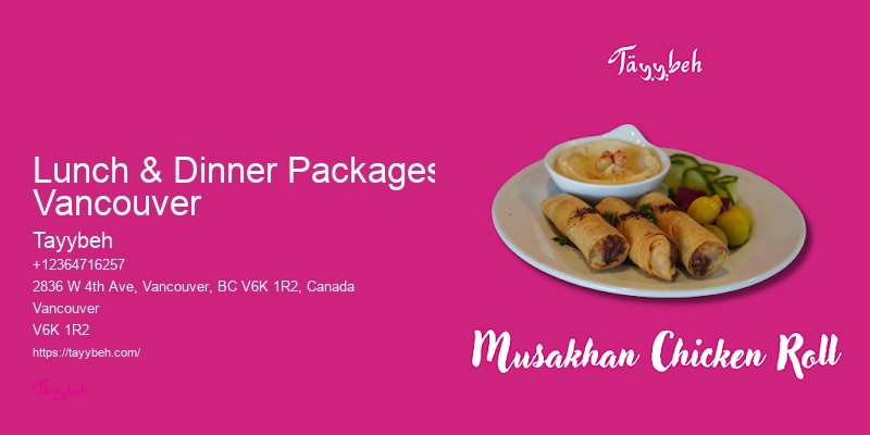 Vancouver corporate catering packages