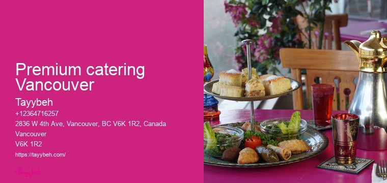 Vancouver catering for receptions