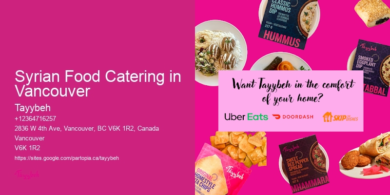 Syrian Catering Vancouver BC