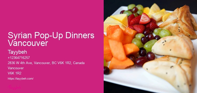 Catering for weddings and events Vancouver