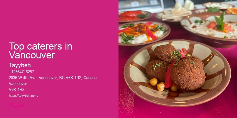 Vancouver upscale catering services