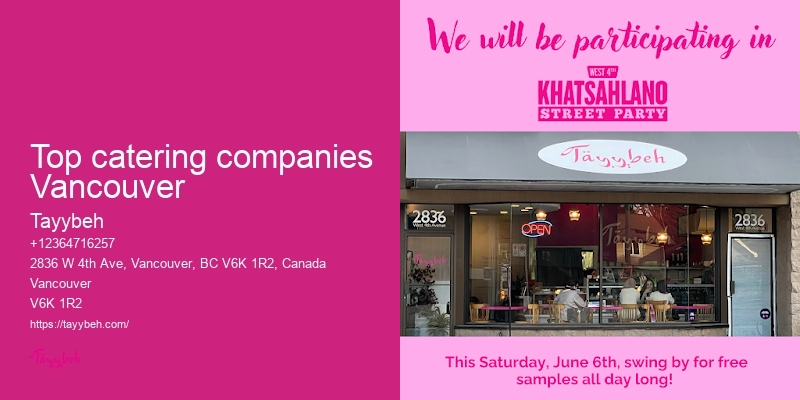 Event catering Vancouver