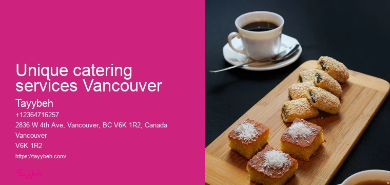 Vancouver specialty catering