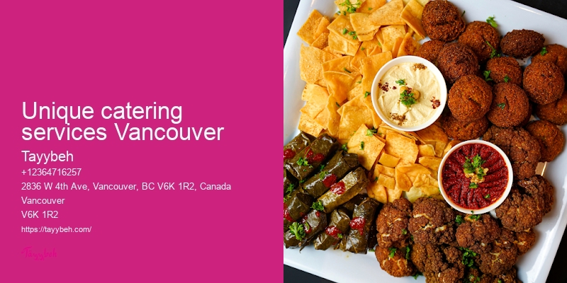 Personalized Catering for Weddings Vancouver