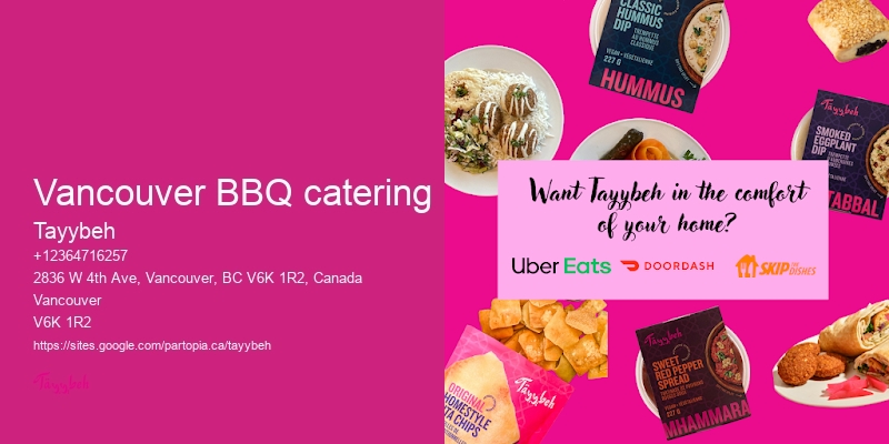 Gourmet food catering Vancouver