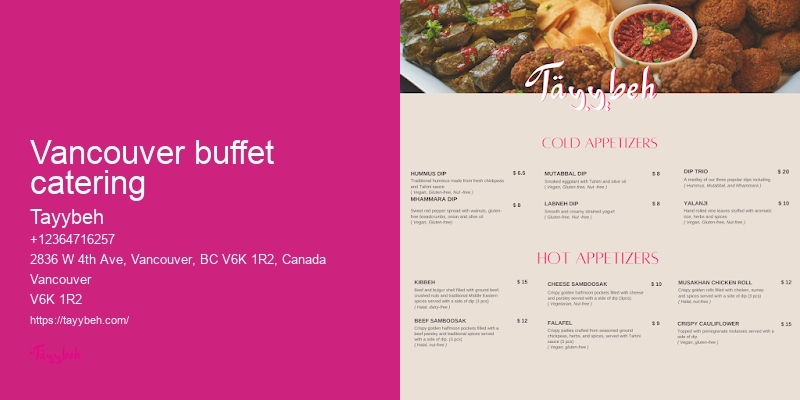 Vancouver catering for upscale events