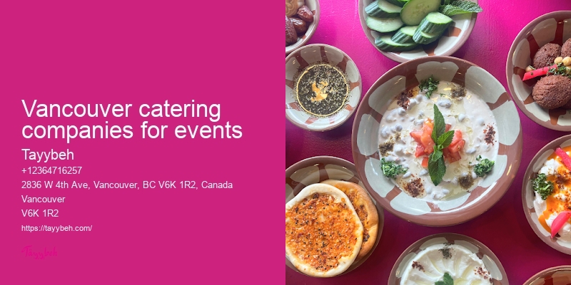 Vancouver catering menu customization