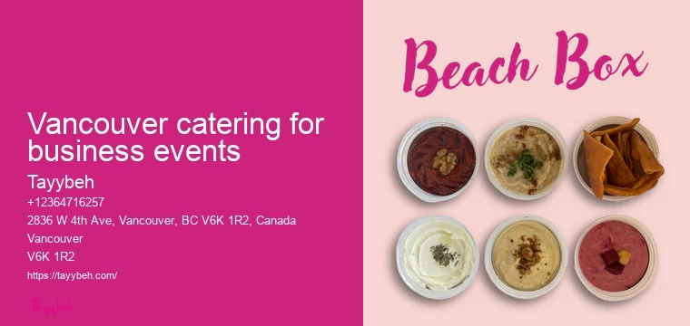 Vancouver event catering services review