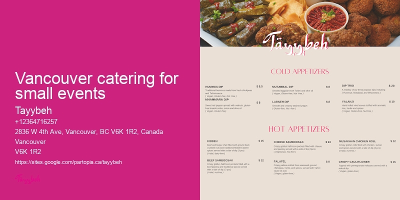Vancouver catering for company events