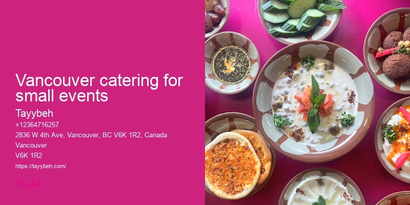 Full Service Syrian Catering Vancouver