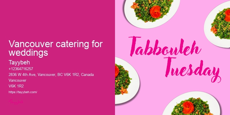 Vancouver event catering for special occasions