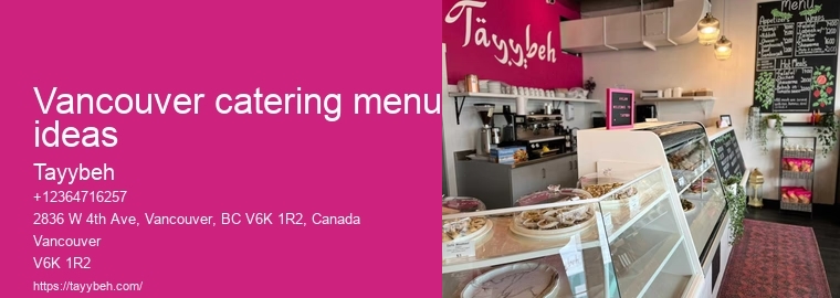 Vancouver healthy catering options
