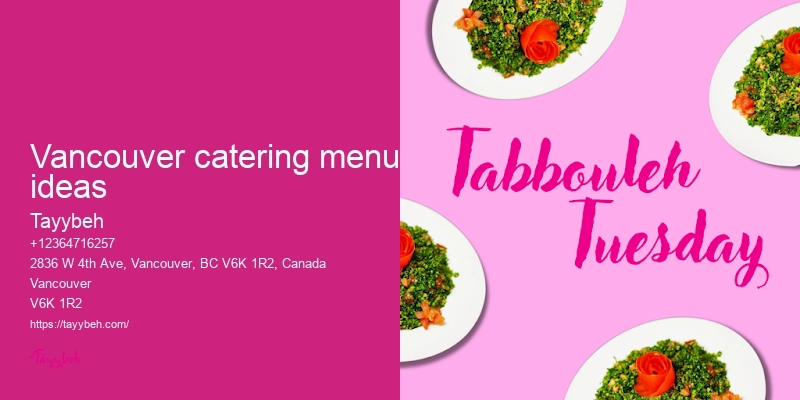 Professional catering Vancouver