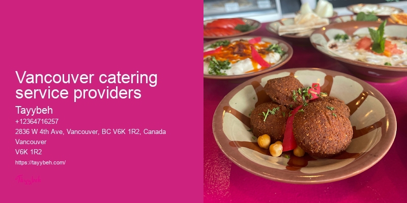 Syrian Food for Community Events Vancouver