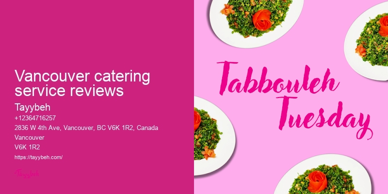 Vancouver wedding reception catering