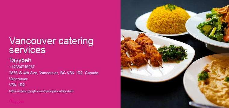 Vancouver catering with diverse menu options