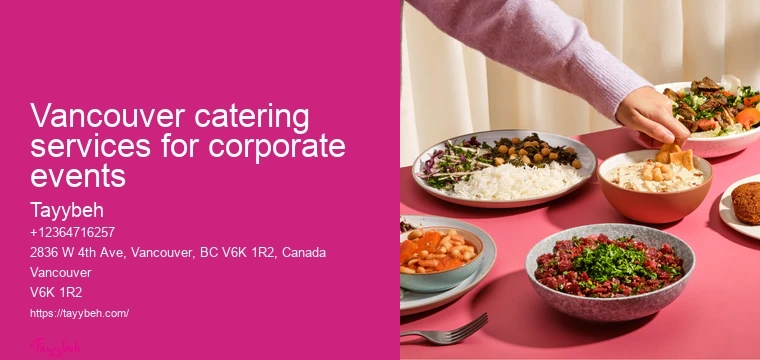 Vancouver catering for weddings