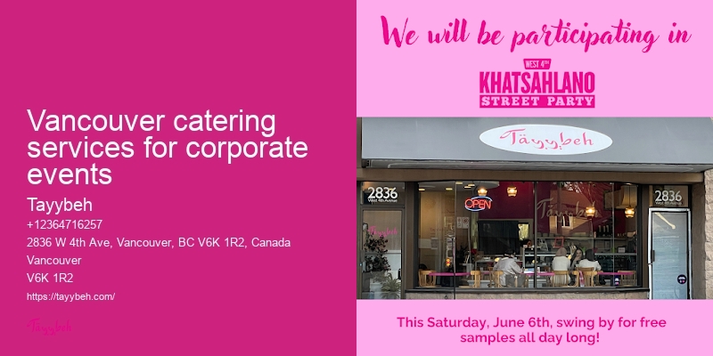 Exclusive Event Catering Vancouver
