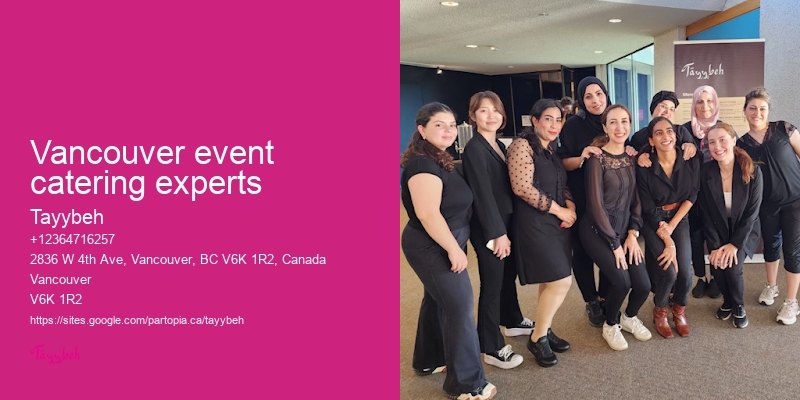 Vancouver event catering experts