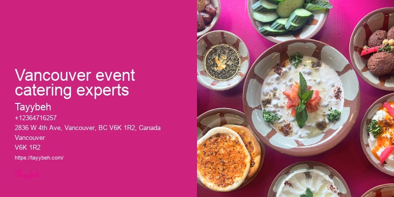 Syrian Cuisine for Special Events Vancouver