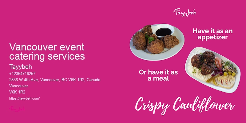 Catering for large events Vancouver