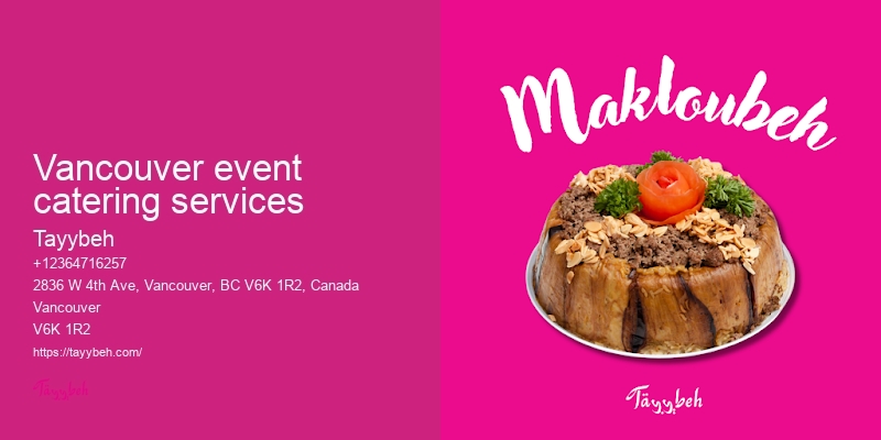 Vancouver halal catering for weddings
