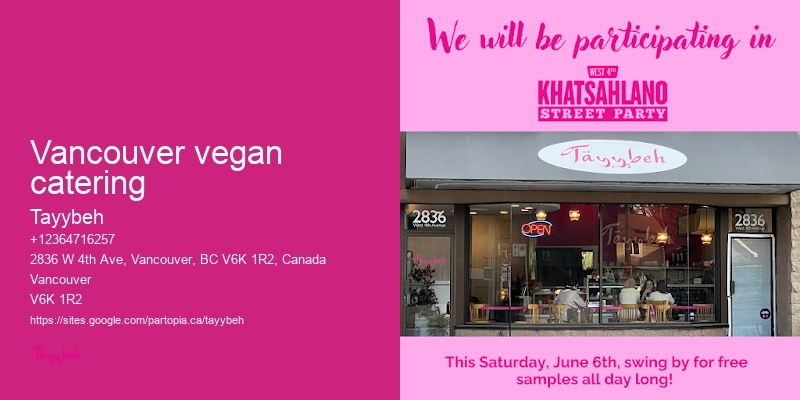 Syrian Food for Gatherings Vancouver