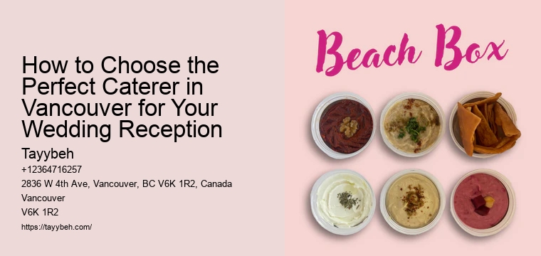 How to Choose the Perfect Caterer in Vancouver for Your Wedding Reception
