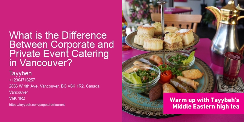 What is the Difference Between Corporate and Private Event Catering in Vancouver?